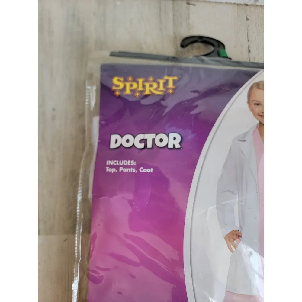 Spirit Halloween large girl doctor costume‎ nurse medical care outfit